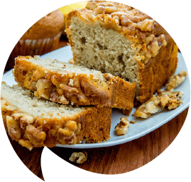 Banana bread with walnut-shaped-opt