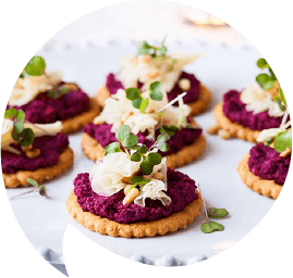 Beetroot pesto bites-shaped-opt