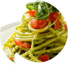 Spaghetti with parsley pesto and tomatoes-art-opt