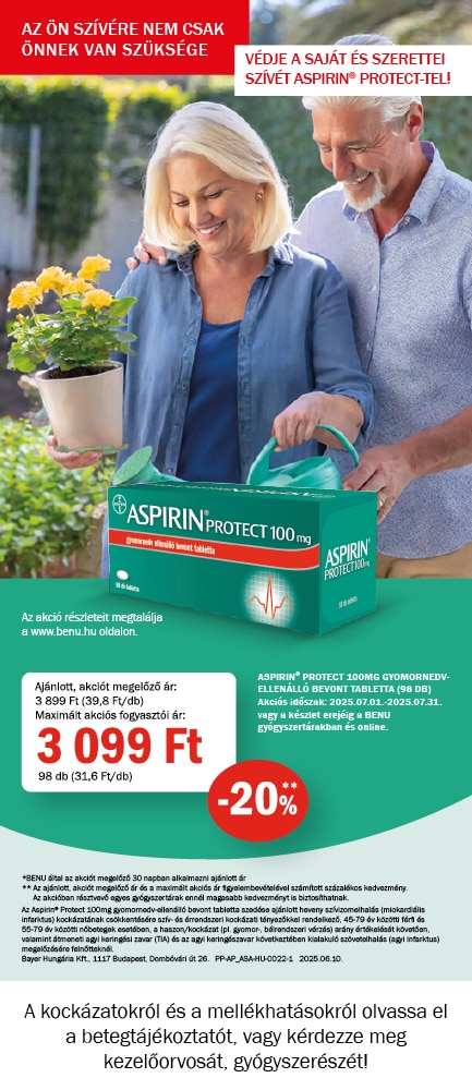 Védje a saját és szerettei szívét Aspirin Protect-tel